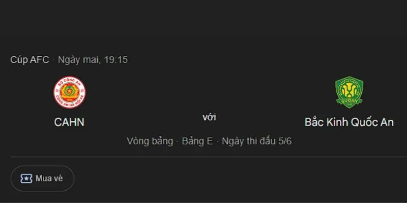 Nhận Định Trận Hanoi Police Vs Beijing Guoan Lúc 19h15 Ngày 27/11 – Vòng Bảng E Cúp AFC