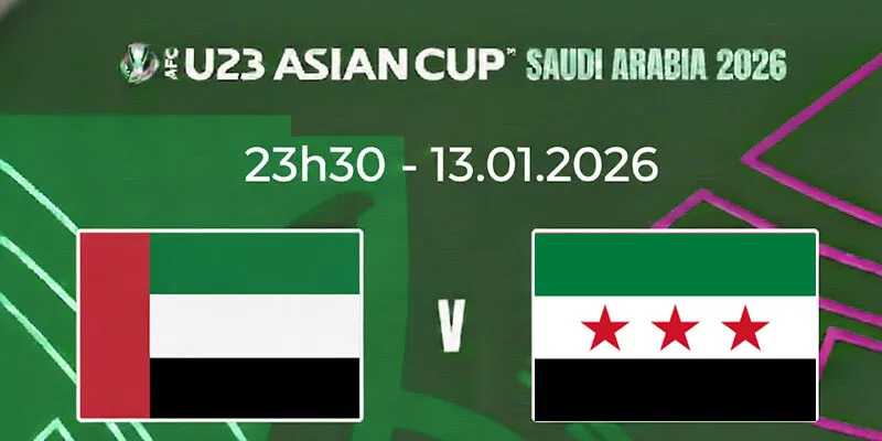 Soi Kèo U23 UAE vs U23 Syria 23h30 13/01 – VCK U23 Châu Á